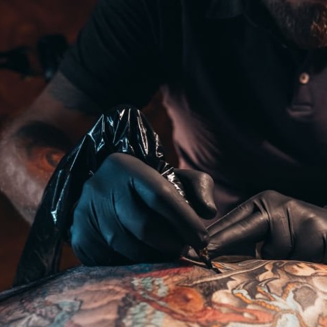 Fire-themed Tattoo Artwork